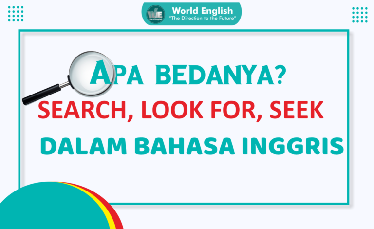 SEARCH, LOOK FOR, and SEEK: Perbedaan Penggunaan Plus Contoh Kalimat
