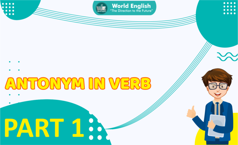 Kumpulan Lawan Kata (Antonim) Kata Kerja Dalam Bahasa Inggris