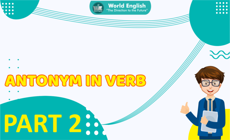 Daftar Lawan Kata (Antonim) Untuk Kata Kerja dalam Bahasa Inggris