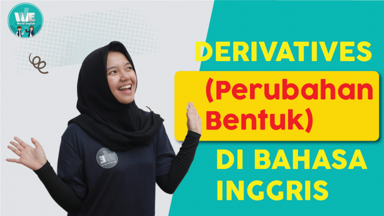 Materi Derivative dalam Bahasa Inggris Lengkap Beserta Contoh