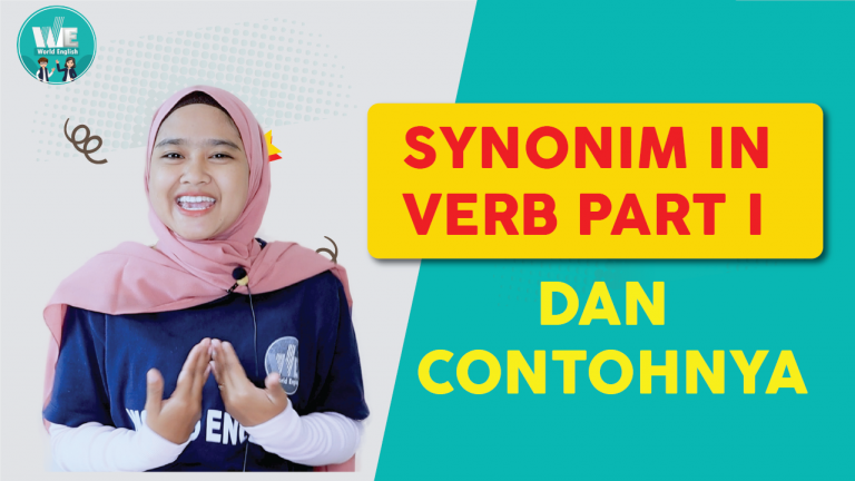 Sinonim Kata Kerja (Verb) Dalam Bahasa Inggris – Part 1